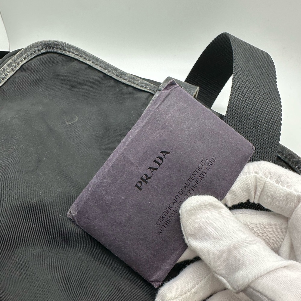 Prada Black Nylon Crossbody Messenger Bag - Picture 7 of 9